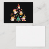 Christmas Guinea Pigs Xmas Tree Holiday Funny Anim ノートカード (正面/裏面)