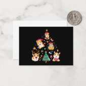 Christmas Guinea Pigs Xmas Tree Holiday Funny Anim ノートカード (正面/裏面インサイチュ)