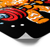 Christmas Gym Gingerbread Gingershred Xmas Workout ポスター (角)