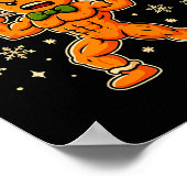 Christmas Gym Gingerbread Gingershred Xmas Workout ポスター (角)