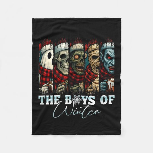 Christmas Halloween Creepmas Friends Horror Xmas C フリースブランケット (正面)