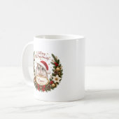 Christmas Hamster with Custom Name and Year コーヒーマグカップ (正面左)