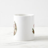 Christmas Hamster with Custom Name and Year コーヒーマグカップ (中央)