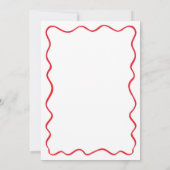 Christmas Hand Drawn Married Engagement Party 招待状 (裏面)