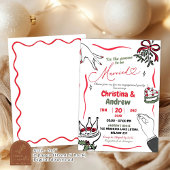 Christmas Hand Drawn Married Engagement Party 招待状
