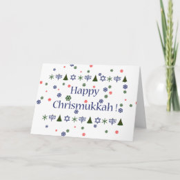 Christmas Hanukkah Combo Greeting Card シーズンカード