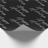 Christmas Happy Holiday Modern ラッピングペーパー (角)