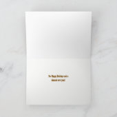 Christmas Happy Holidays Country Western Cowboys カード (内部)