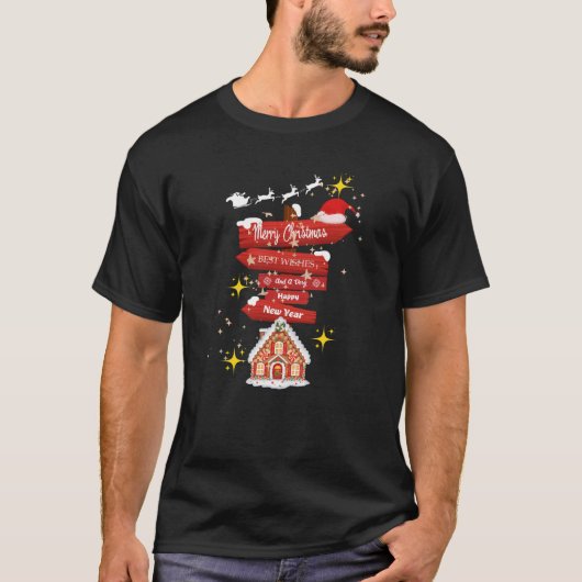 christmas, happy-new-year, holiday-season, gingerb tシャツ (正面)