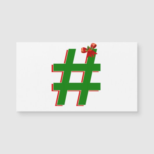 #Christmas #HASHTAG – ハッシュラベル記号 (正面)