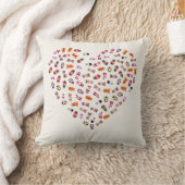 Christmas Heart Pillow | Festive Holiday Decor Cus クッション (ブランケット)