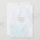 Christmas  heavy snow pine forest 2 card 招待状 (裏面)