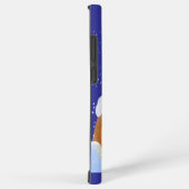 Christmas hedgehog and Christmas tree Samsung Galaxyケース (右側面)