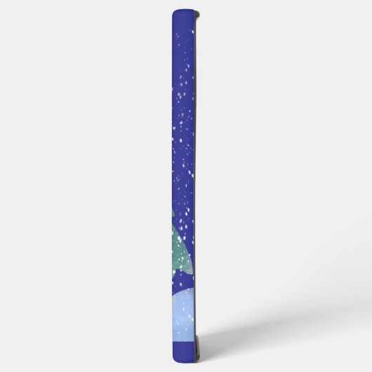 Christmas hedgehog and Christmas tree Samsung Galaxyケース (左側面)