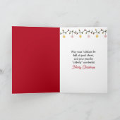 Christmas Hereford Cow and Calf カード (内部)