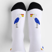 Christmas Heron Crew Socks ソックス (上部)