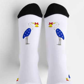 Christmas Heron Crew Socks ソックス