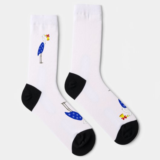Christmas Heron Crew Socks ソックス (右)
