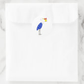 Christmas Heron Stickers ラウンドシール (バッグ)