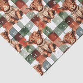 Christmas Highland Cow Sweater Festive Red Green 薄葉紙 (詳細)