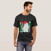 Christmas Ho Ho X 3 Golf Holiday Santa Hat Xmas Tシャツ (正面フル)