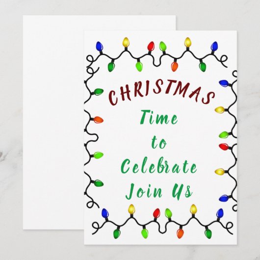 ***CHRISTMAS*** HOLIDAY招待状 招待状 (正面/裏面)