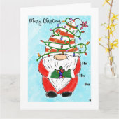 Christmas Holiday Autism awareness greeting card カード (黄色い花)