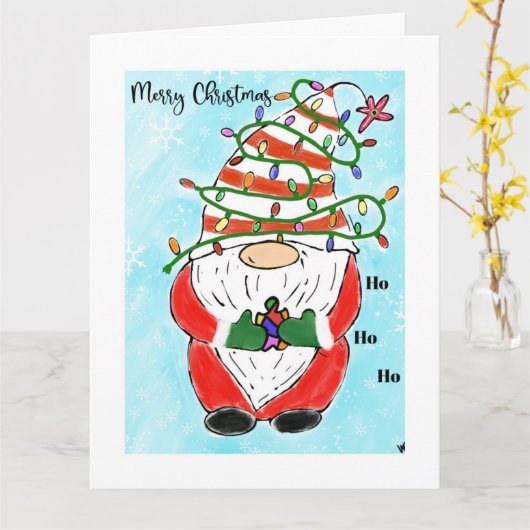 Christmas Holiday Autism awareness greeting card カード (黄色い花)