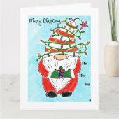 Christmas Holiday Autism awareness greeting card カード (正面)