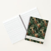 Christmas Holiday Botanical Personalized ノートブック (内部)