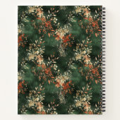 Christmas Holiday Botanical Personalized ノートブック (裏面)