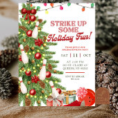Christmas Holiday Bowling Party 招待状
