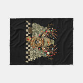 Christmas Holiday Camo Hunting Reindeer Deer Xmas  フリースブランケット (正面(横))