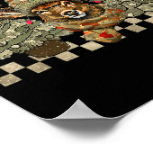 Christmas Holiday Camo Hunting Reindeer Deer Xmas  ポスター (角)