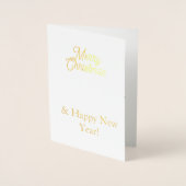 Christmas Holiday Card 箔カード (正面)