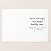 Christmas Holiday Card 箔カード (内部)