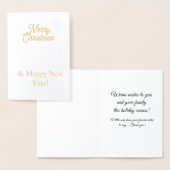 Christmas Holiday Card 箔カード (ディスプレー)