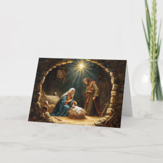 Christmas Holiday Card Baby Jesus Series #3 カード
