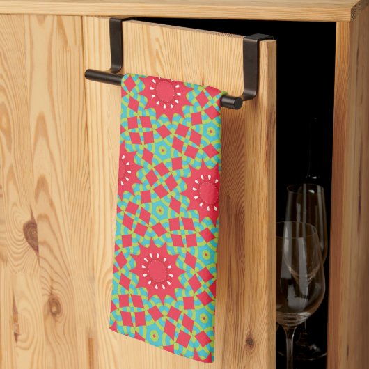 Christmas Holiday Charm Pattern  キッチンタオル (三つ折り)