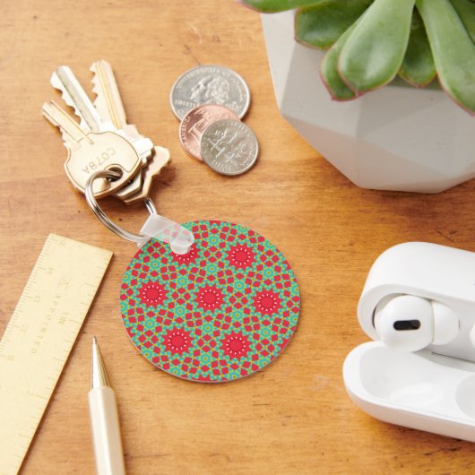 Christmas Holiday Charm Pattern  キーホルダー (デスク)