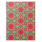 Christmas Holiday Charm Pattern ノートブック (正面)