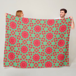 Christmas Holiday Charm Pattern フリースブランケット