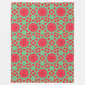 Christmas Holiday Charm Pattern フリースブランケット (正面)