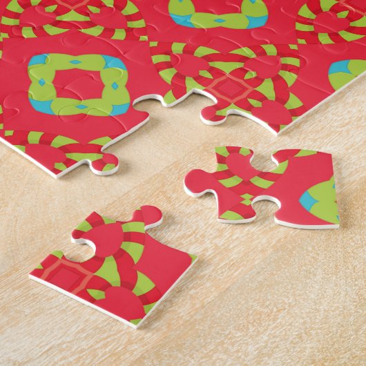 Christmas Holiday Charm Pattern 01 - ジグソーパズル (側面)