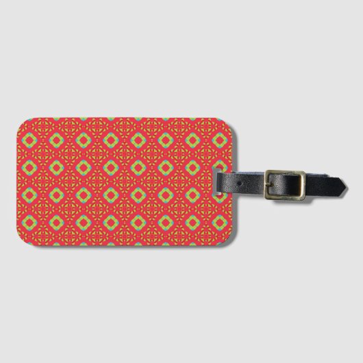 Christmas Holiday Charm Pattern 01 -  ラゲッジタグ (正面横)