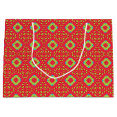 Christmas Holiday Charm Pattern 01 -  ラージペーパーバッグ (正面)