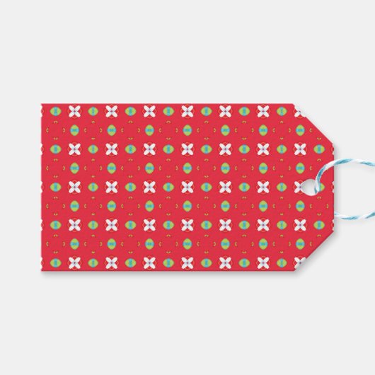 Christmas Holiday Charm Pattern 02 - ギフトタグ (正面(横))