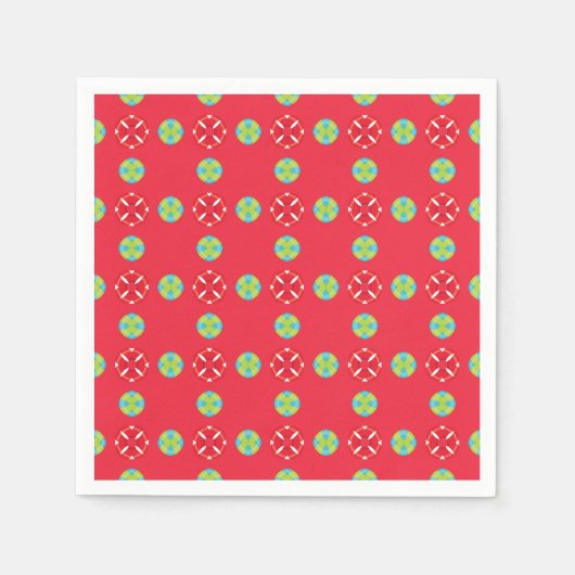 Christmas Holiday Charm Pattern 03 -  スタンダードカクテルナプキン (正面)