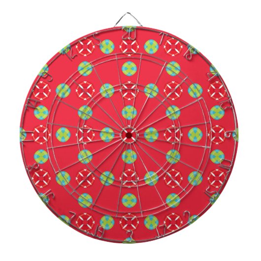 Christmas Holiday Charm Pattern 03 -  ダーツボード (正面)