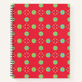 Christmas Holiday Charm Pattern 03 -  ノートブック (正面)